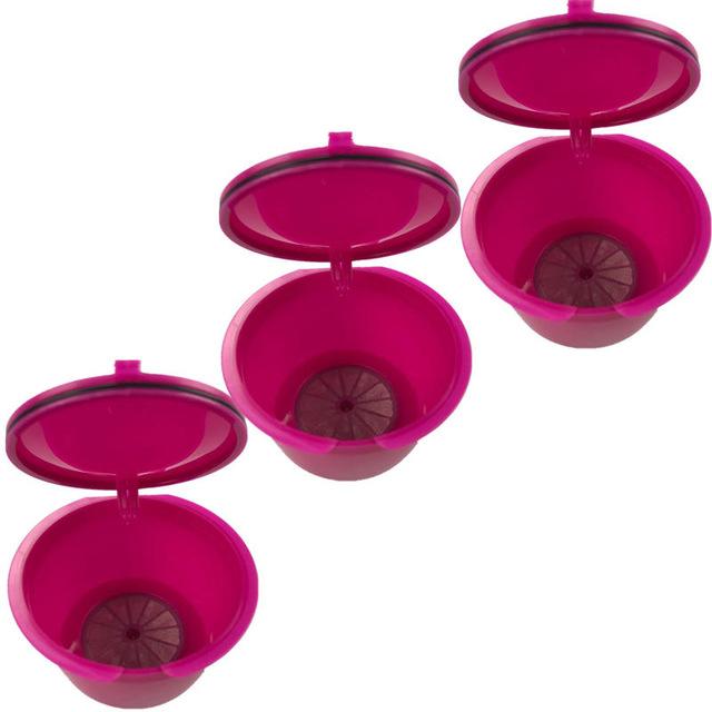 3Pcs Reusable Coffee Capsule Cup Filter Holder Compatible With Nescafe