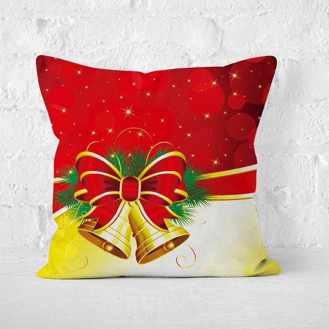 Short Plush Christmas Pillow Cover