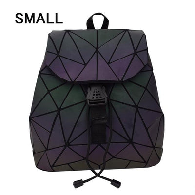 Luminous Folding Female Backpack, Teen School Bag For Girls