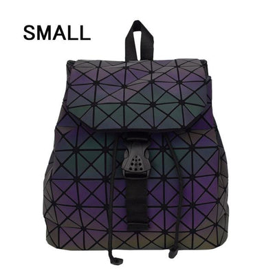 Luminous Folding Female Backpack, Teen School Bag For Girls