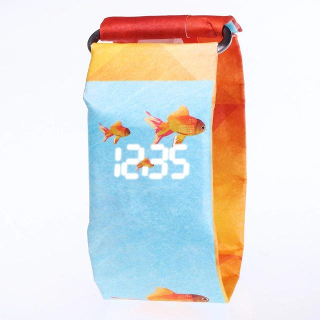 Unique LED Waterproof Paper Digital Watch