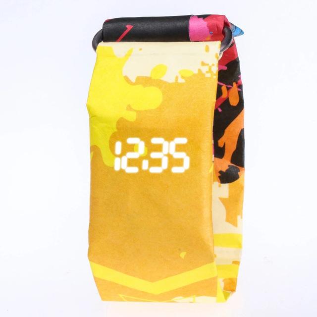 Unique LED Waterproof Paper Digital Watch