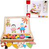 100+Pcs 3D Wooden Magnetic Puzzle Toys For Children