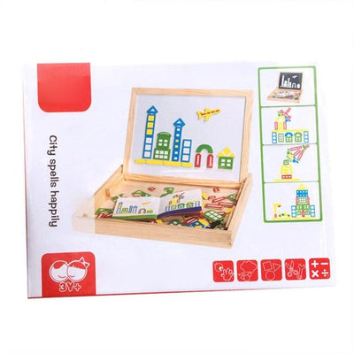 100+Pcs 3D Wooden Magnetic Puzzle Toys For Children