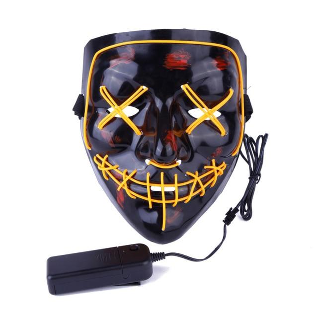 Scary Halloween Party Masks With LED Light