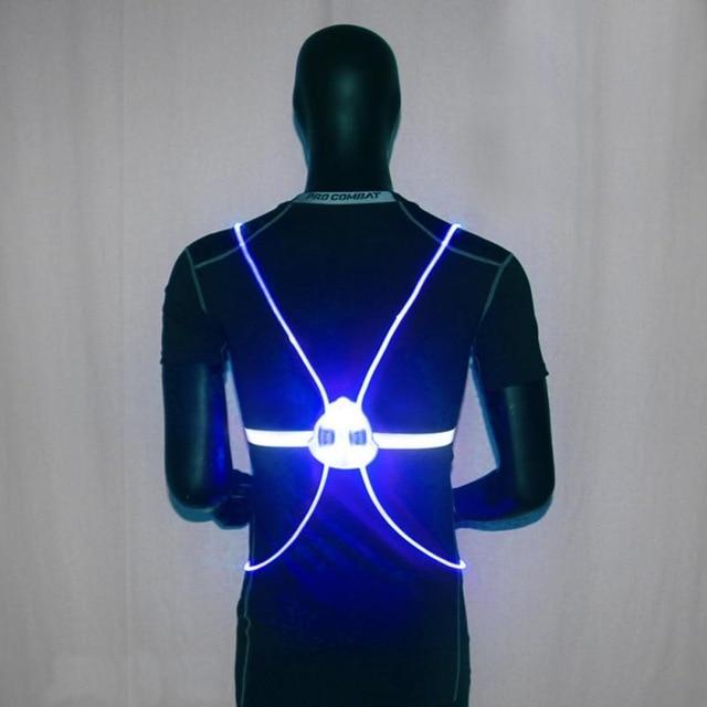 LED Reflective Vest For Night Running Or Cycling