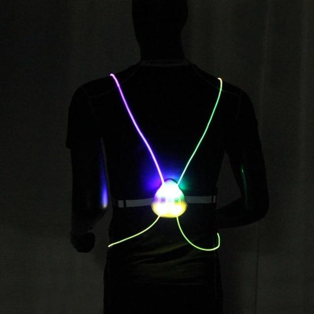LED Reflective Vest For Night Running Or Cycling