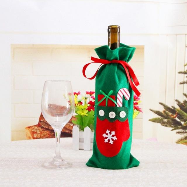 Christmas Wine Bottle Decorations-Bags & Hats