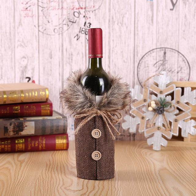 Christmas Wine Bottle Decorations-Bags & Hats