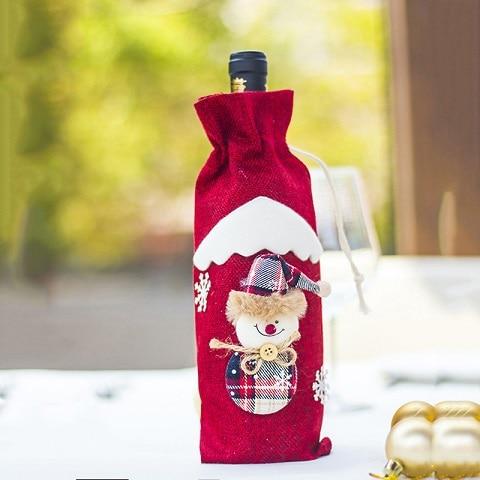Christmas Wine Bottle Decorations-Bags & Hats