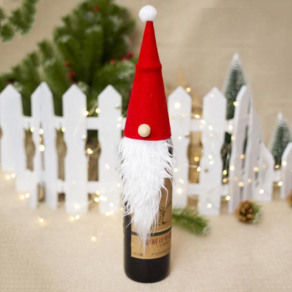 Christmas Wine Bottle Decorations-Bags & Hats