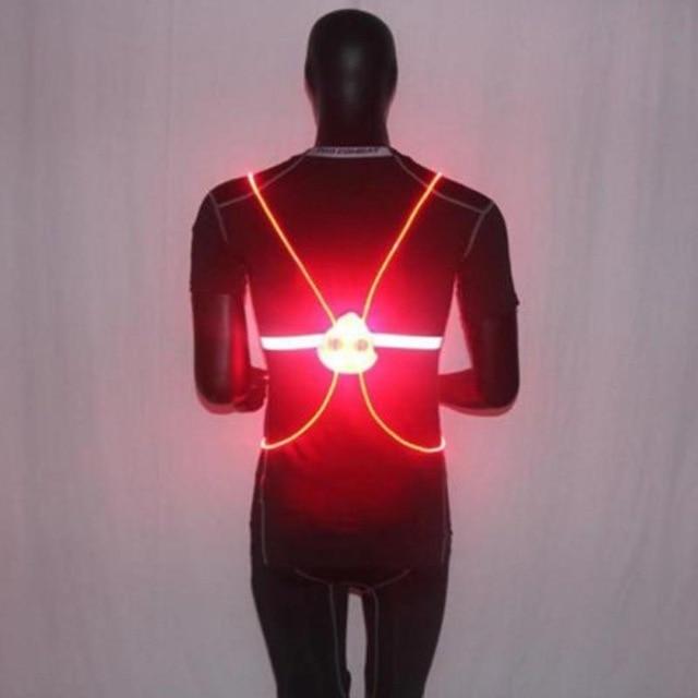LED Reflective Vest For Night Running Or Cycling