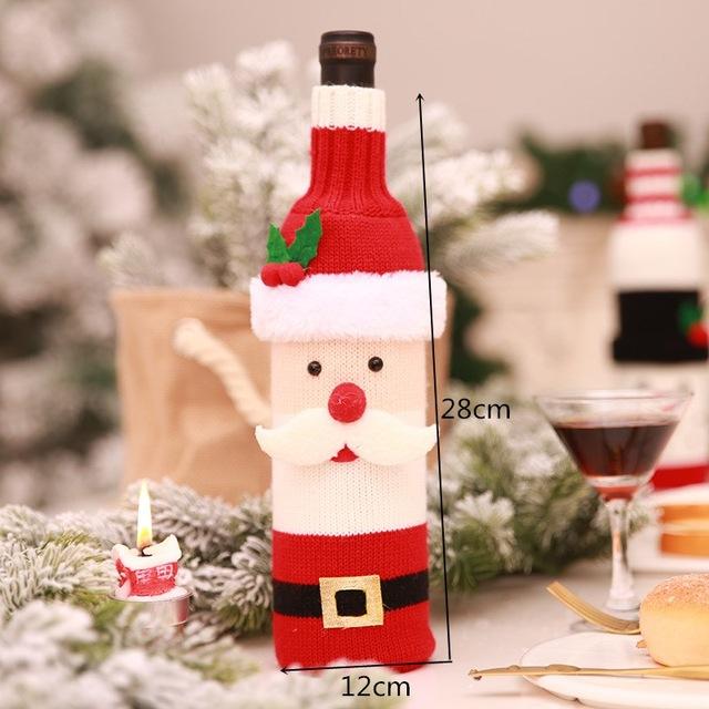 Christmas Wine Bottle Decorations-Bags & Hats