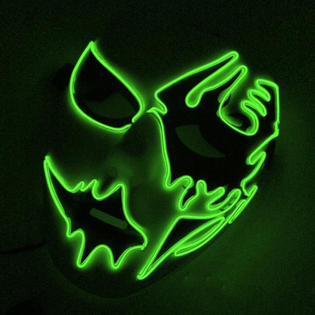 Hand-Painted Illuminating Halloween Masks
