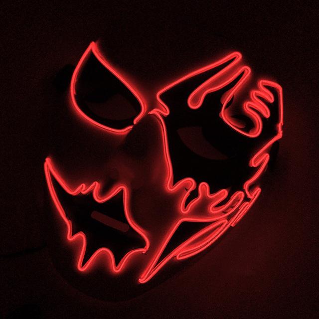 Hand-Painted Illuminating Halloween Masks