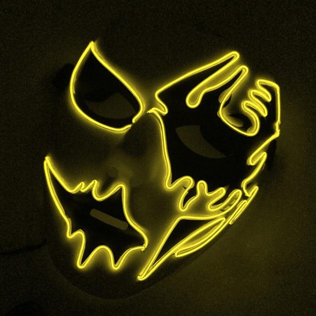 Hand-Painted Illuminating Halloween Masks