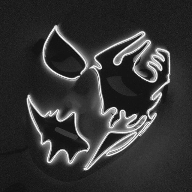 Hand-Painted Illuminating Halloween Masks