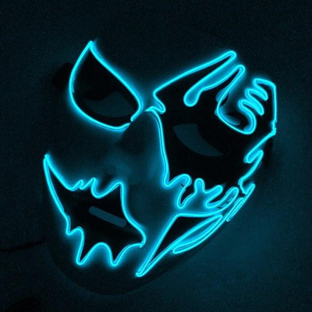 Hand-Painted Illuminating Halloween Masks