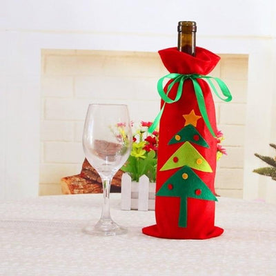 Christmas Wine Bottle Decorations-Bags & Hats