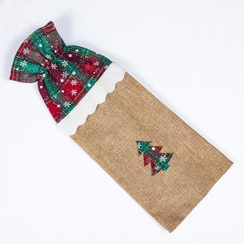 Christmas Wine Bottle Decorations-Bags & Hats